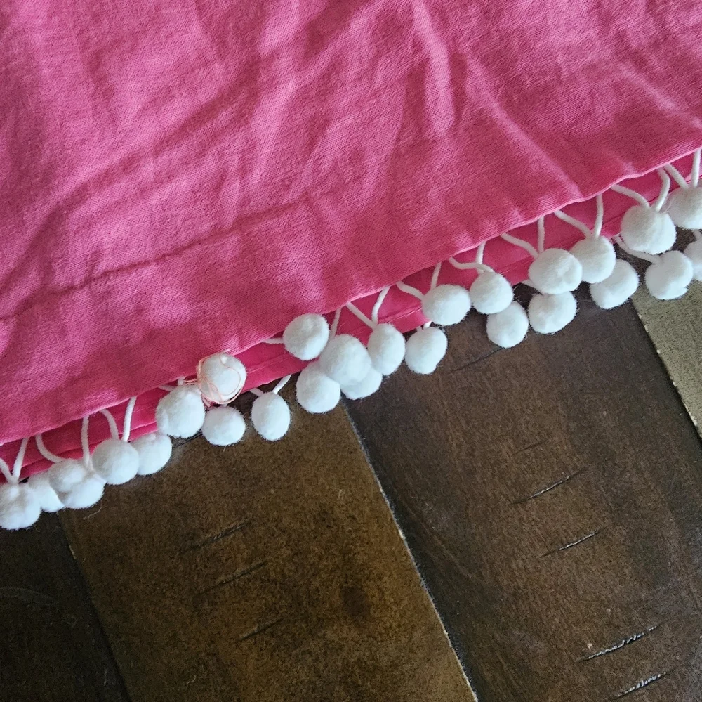 Kensie Hot Pink Sleeveless Dress with White